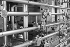 Pipes in a process plant 